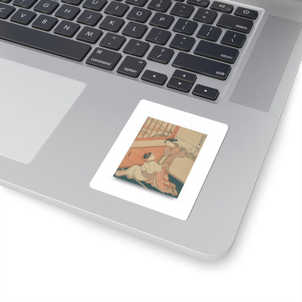 Ecommerce Main — The Flying Down Of Wild Geese At Yoshiwara — Kiss-Cut Sticker