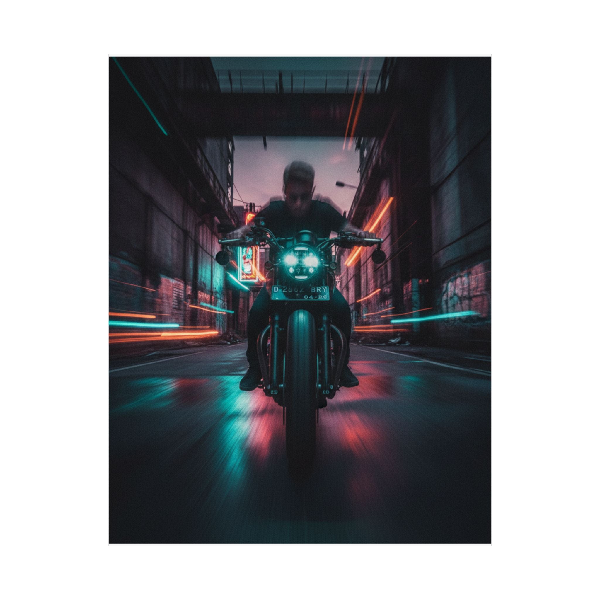 Fast Furious — Motorcycle — Matte Poster