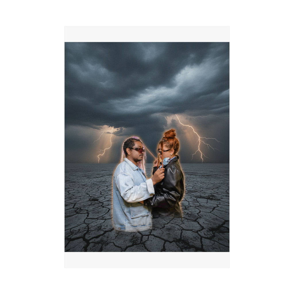 Dramatic Storm — Person — Matte Poster