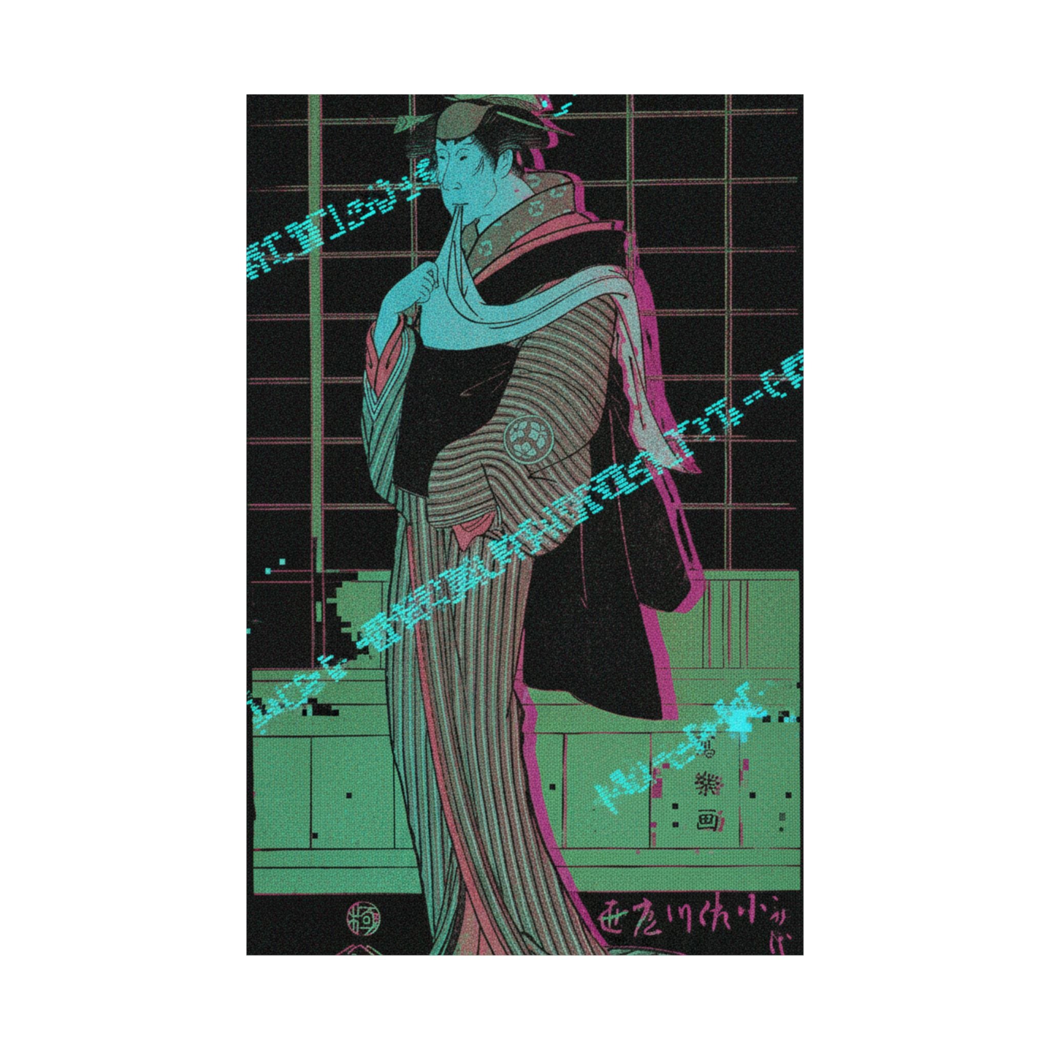 Glitch Culture — Osagawa Tsuneyo Ii As The Hairdresser O-Roku — Matte Poster