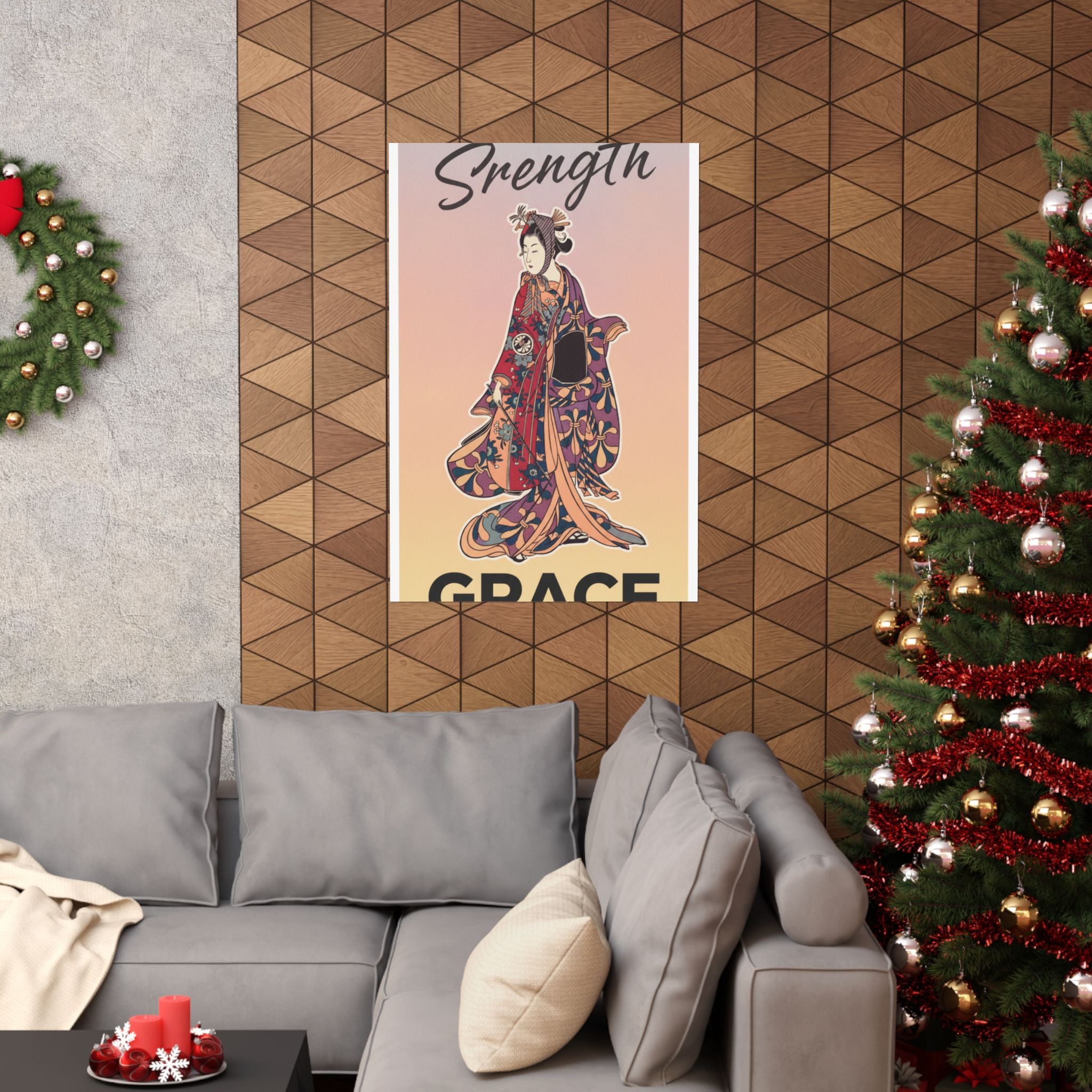 Affirmation — Segawa Kikunojō Ii As A Woman Standing — Matte Poster