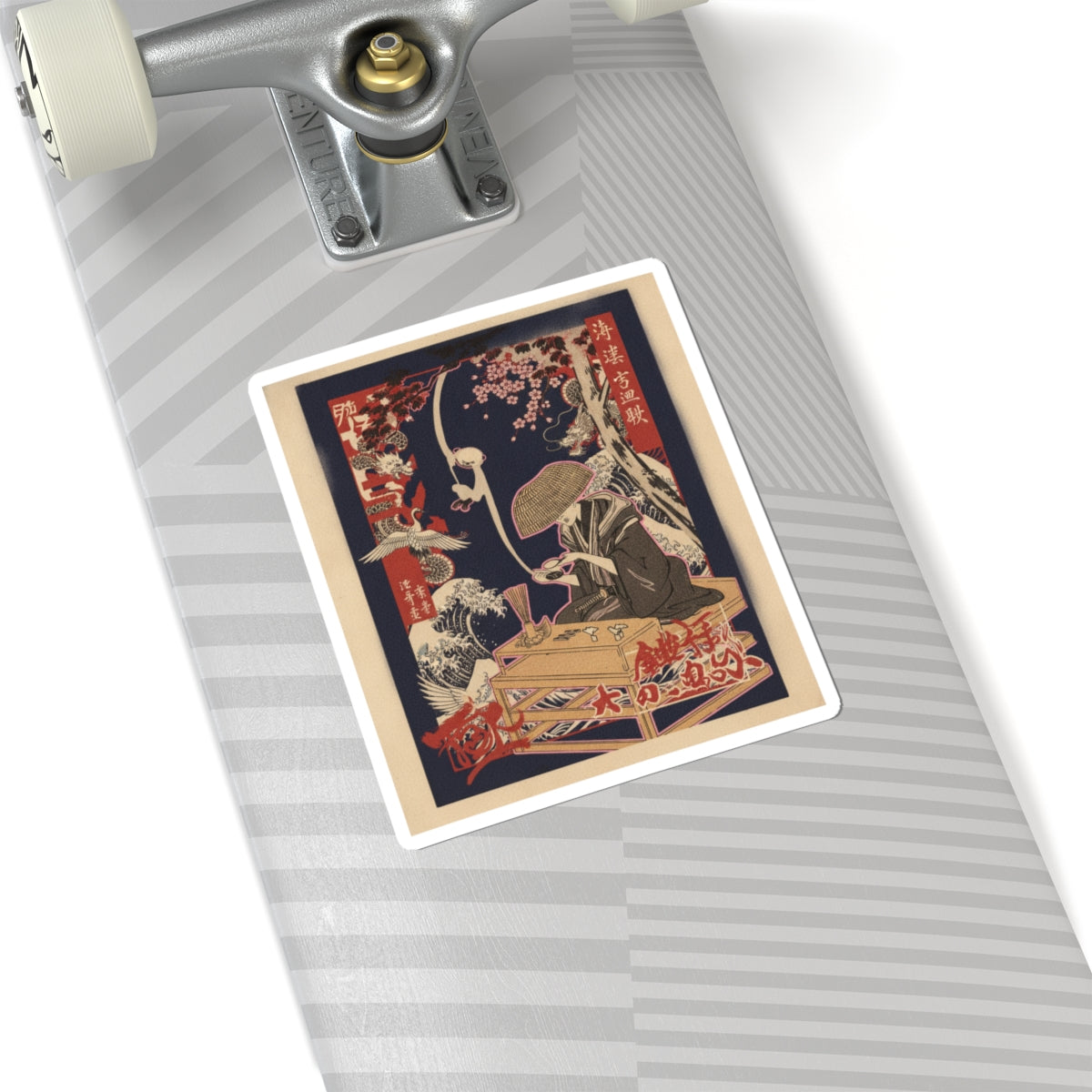 Japanese Street — The Magnifying Glass — Kiss-Cut Sticker