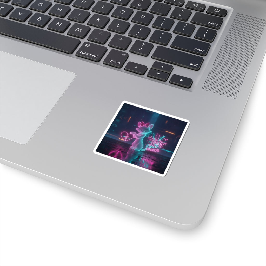 Neon Noir — Cat — Kiss-Cut Sticker