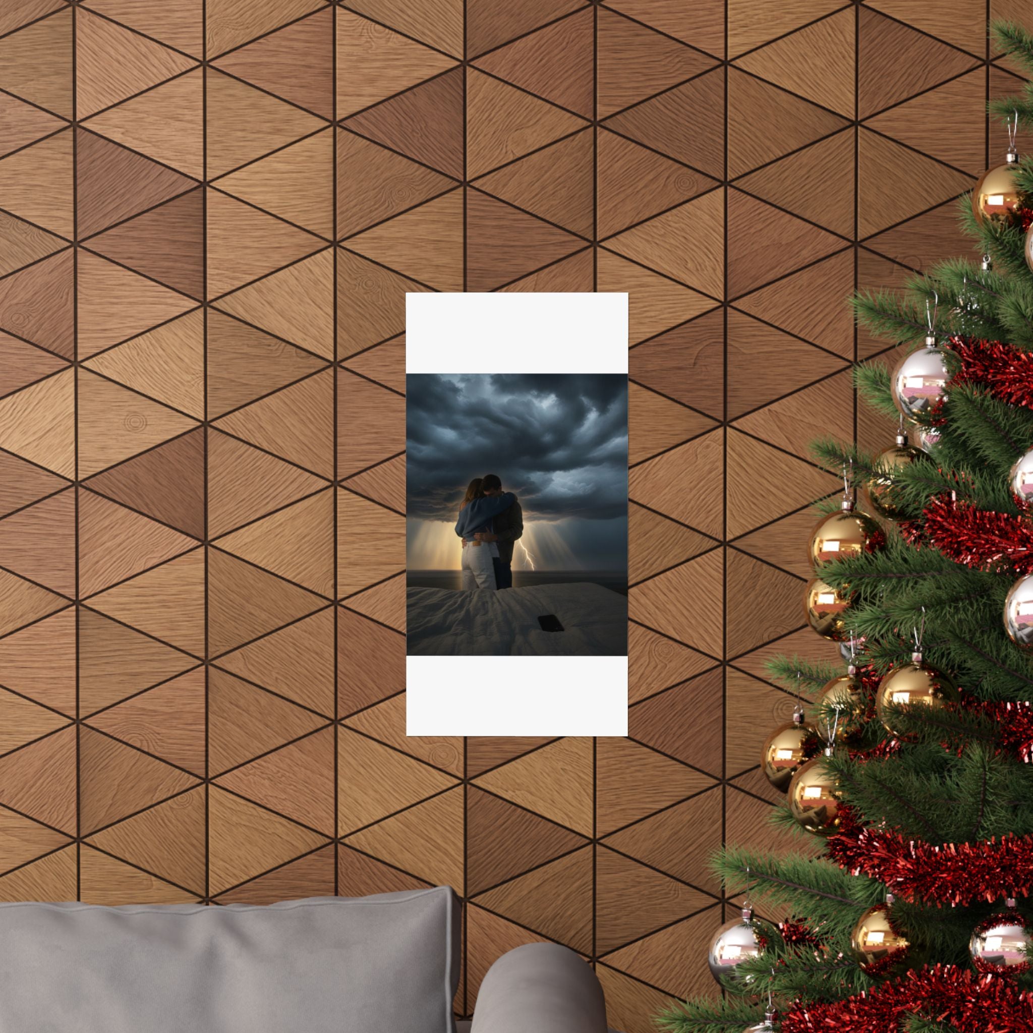 Dramatic Storm — Person — Matte Poster