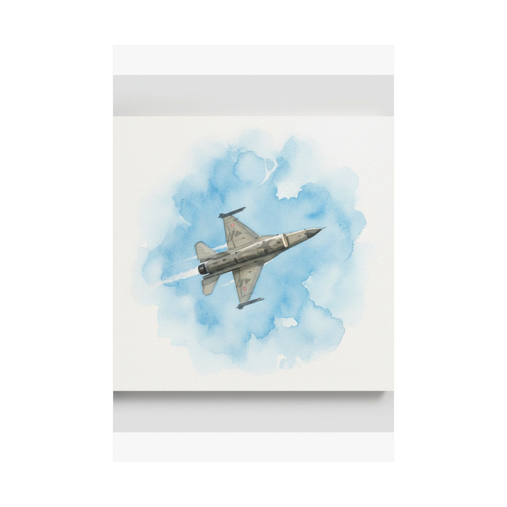 Watercolor — Aircraft — Matte Poster