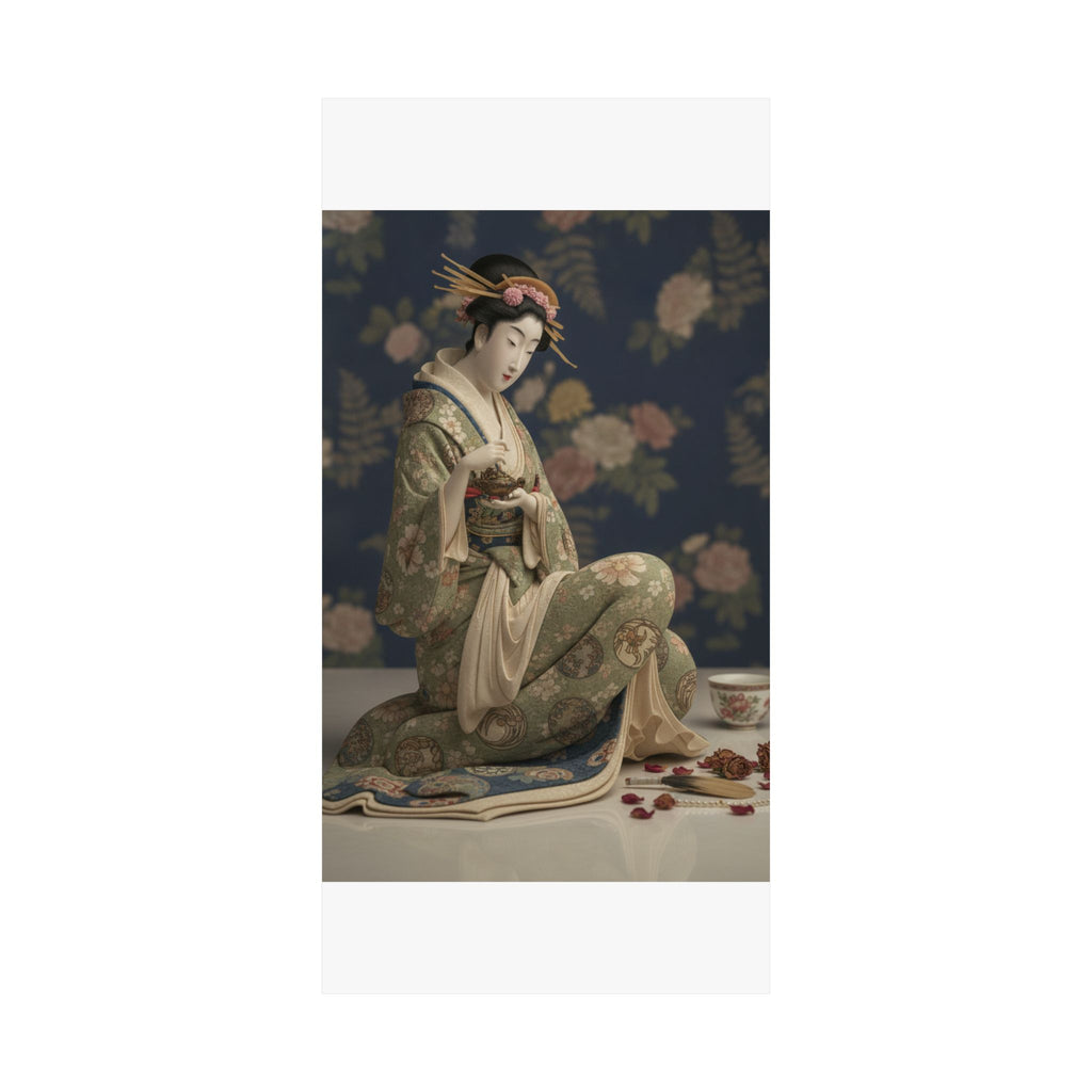 Product Marketing — Konosato Of Takeya Seated, Holding An Incense Burner — Matte Poster