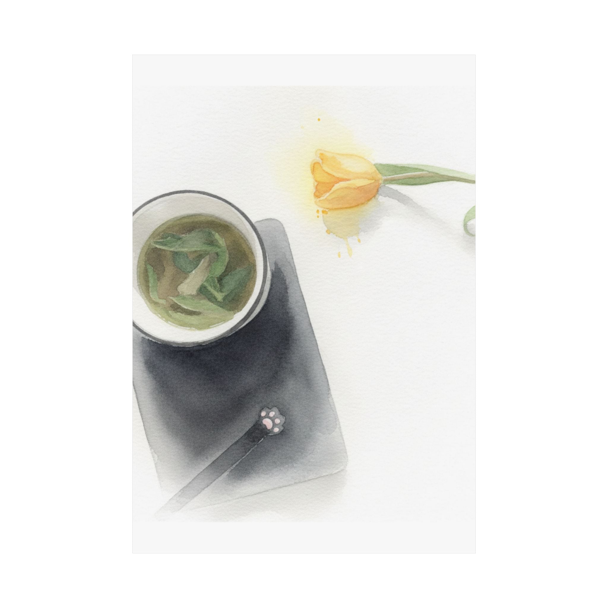 Watercolor — Flower — Matte Poster