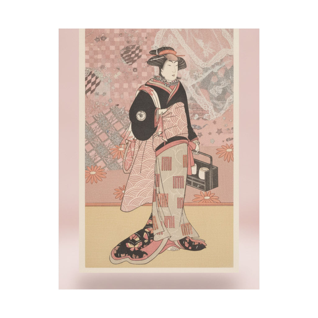 Product Marketing — The Actor Iwai Hanshiro Iv As A Woman In A Black Kimono — Matte Poster