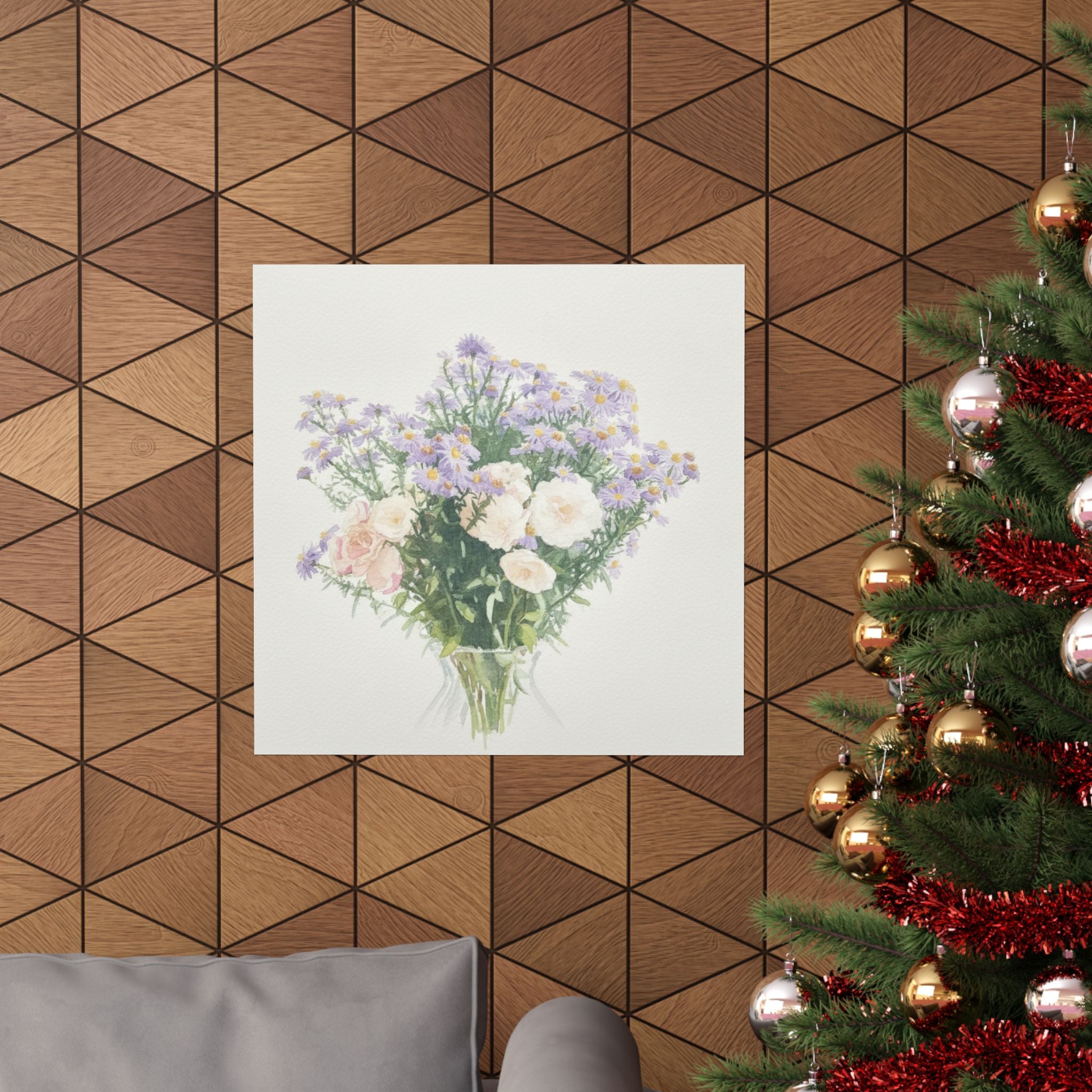 Watercolor — Flowers — Matte Poster