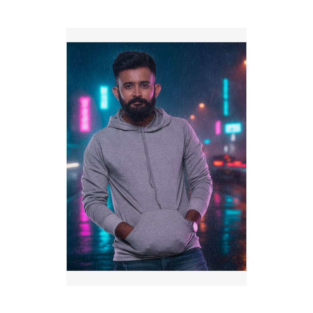 Neon Noir — Person — Matte Poster