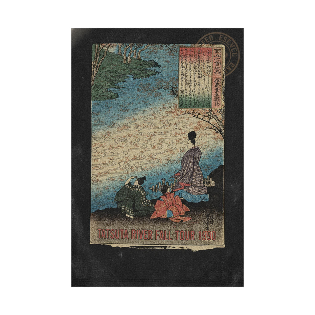 Vintage Bootleg — Poet With Two Pages On The Banks Of The Tatsuta — Matte Poster