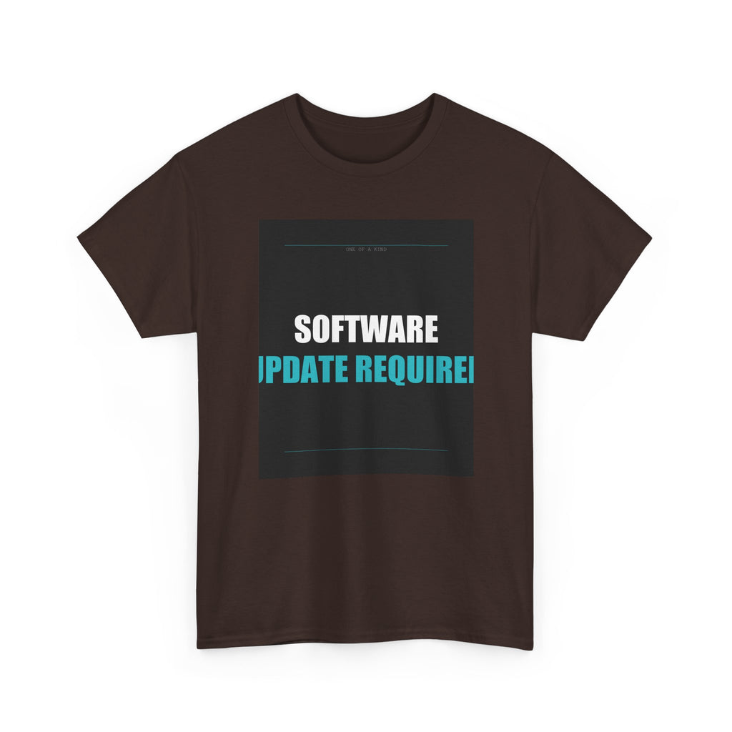 SOFTWARE UPDATE REQUIRED Cyan Type Graphic Tee