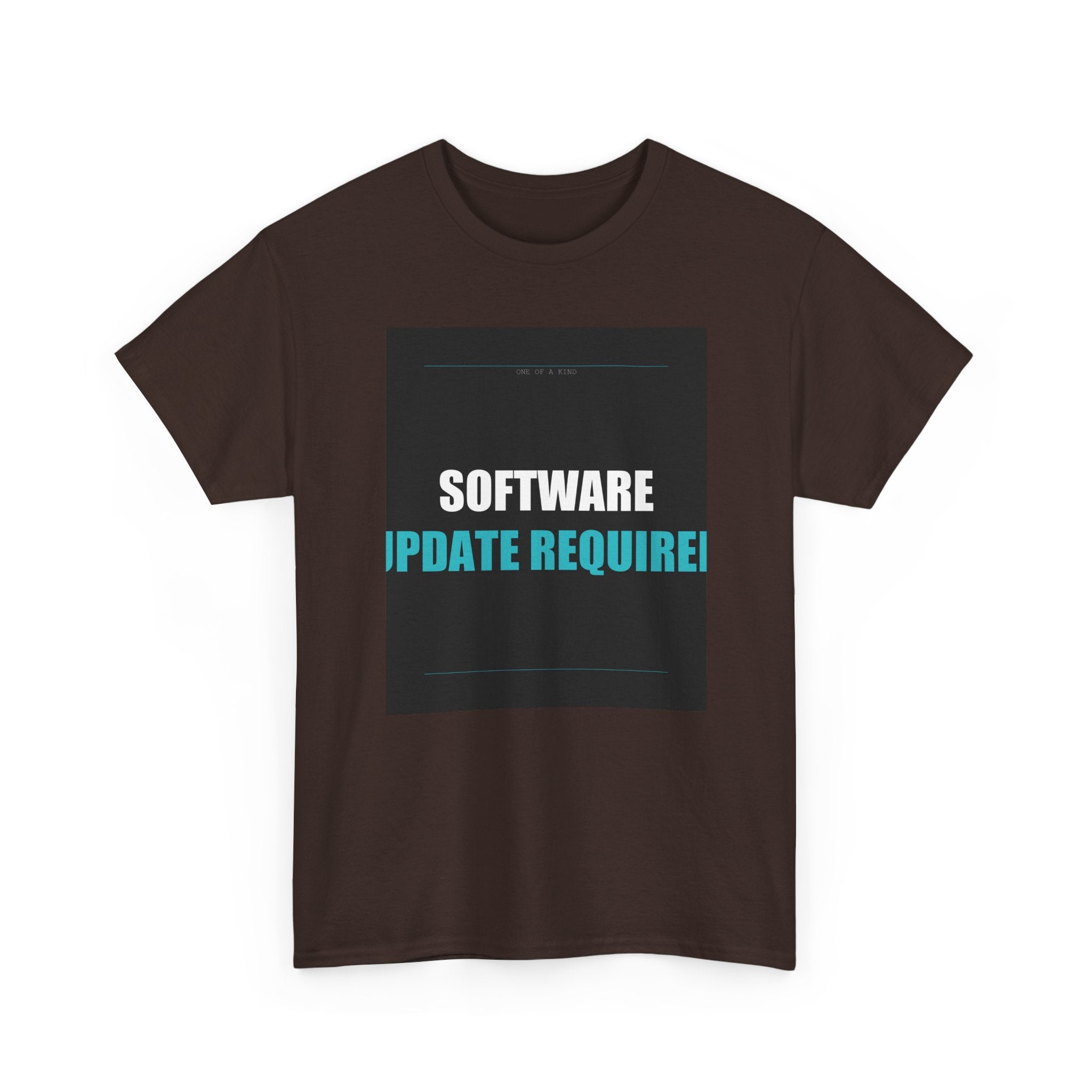 SOFTWARE UPDATE REQUIRED Cyan Type Graphic Tee