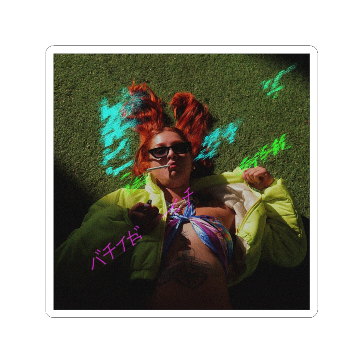Glitch Culture kiss-cut sticker — product view 6