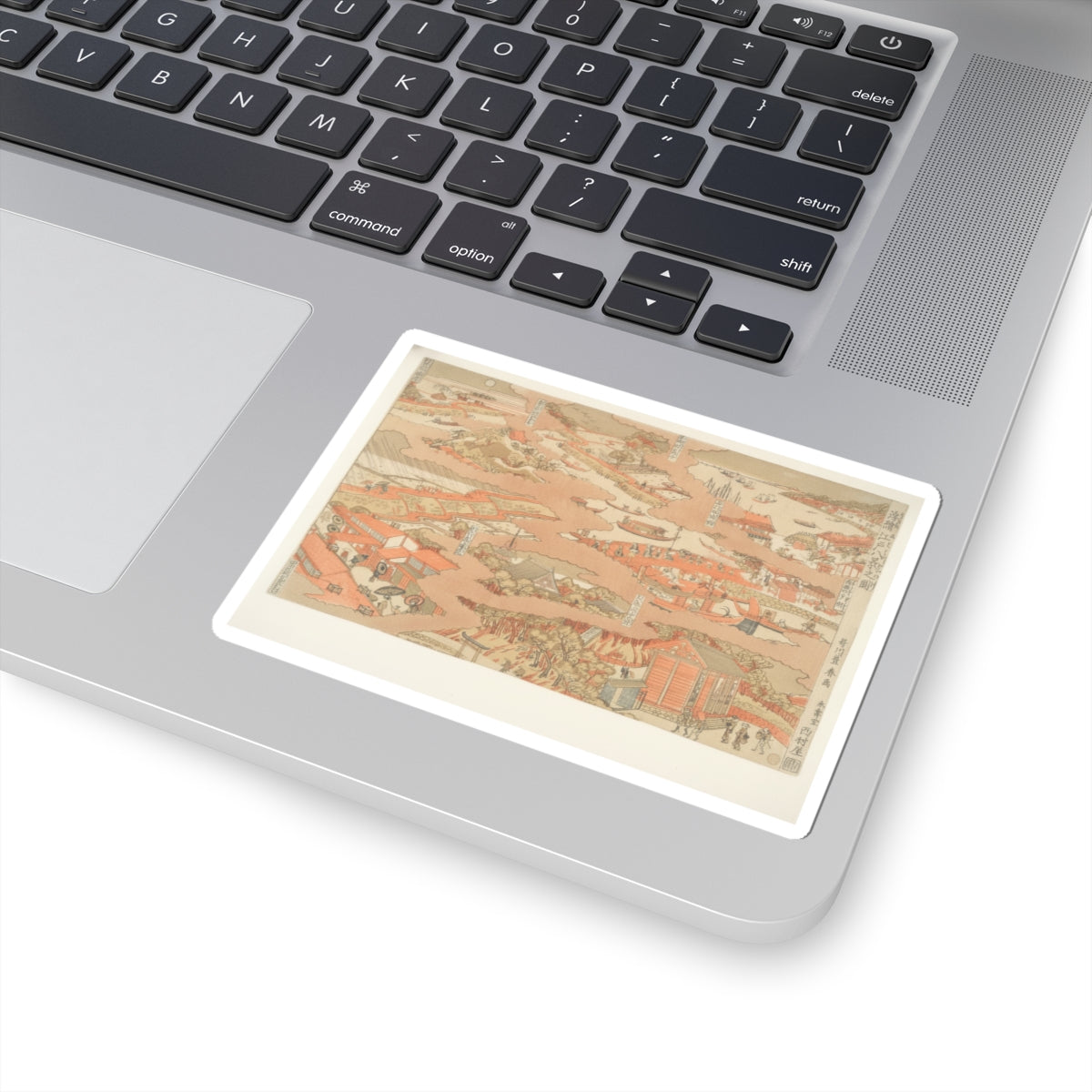 Watercolor — Edo Hakkei No Zu — Kiss-Cut Sticker