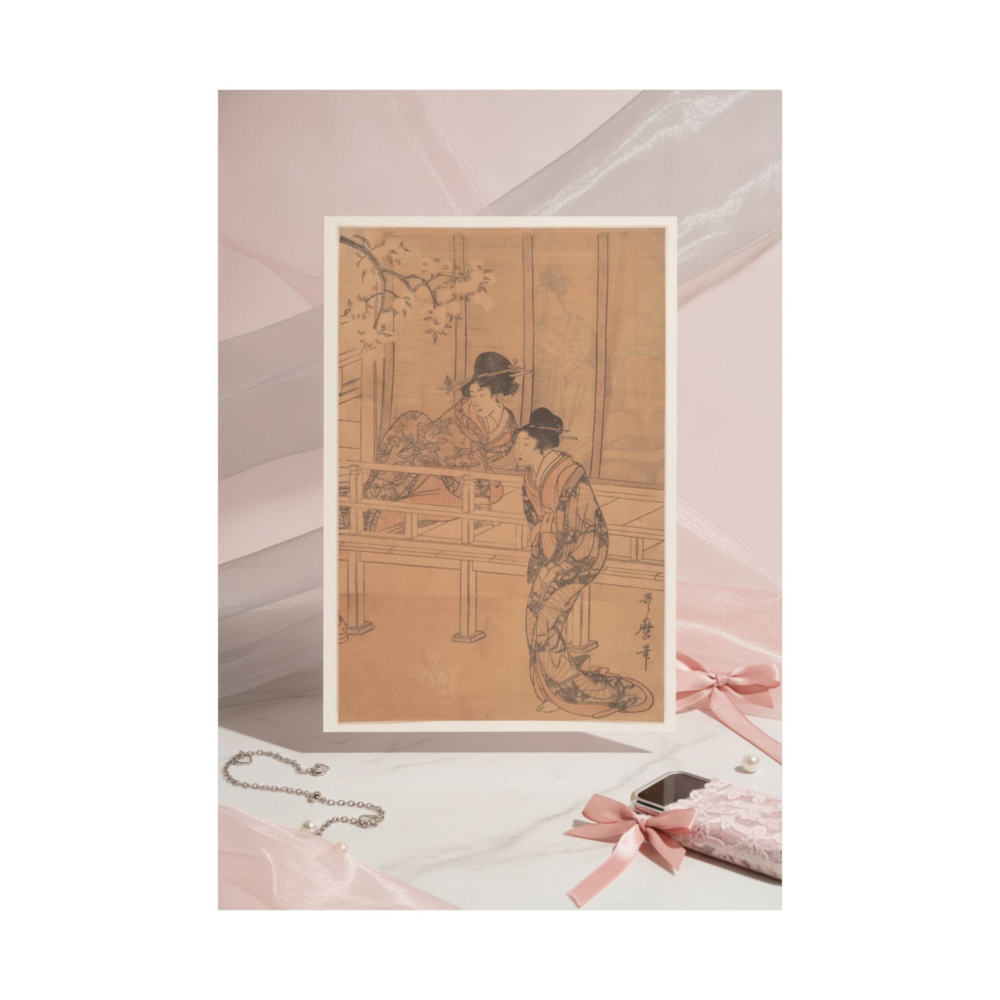 Product Marketing — The Lady Of Rokujo Being Visited By The Princess Aoi — Matte Poster