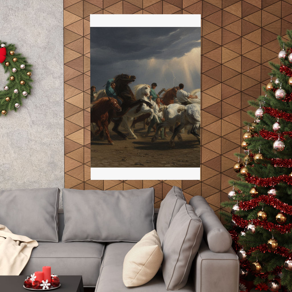 Dramatic Storm — Horse — Matte Poster
