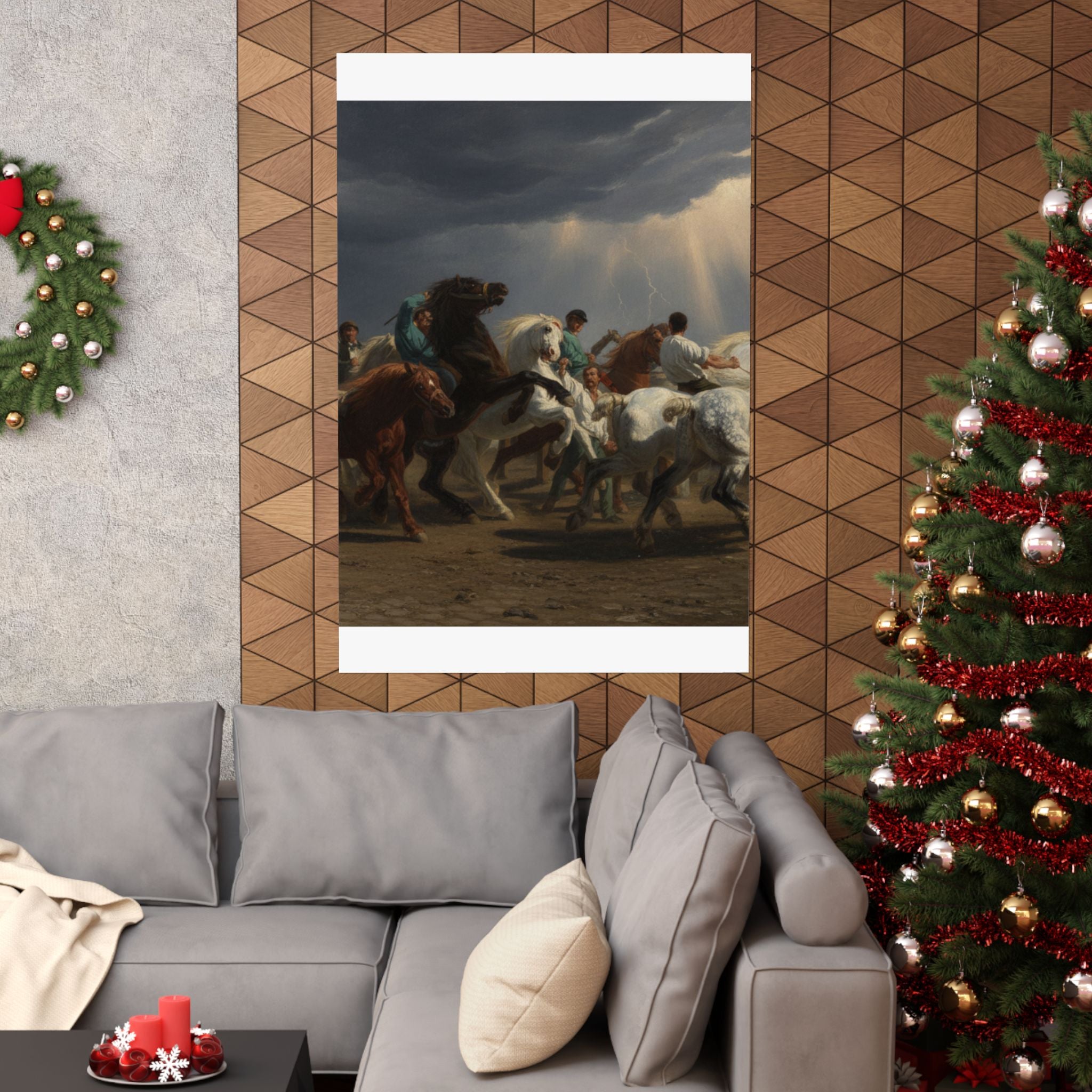 Dramatic Storm — Horse — Matte Poster