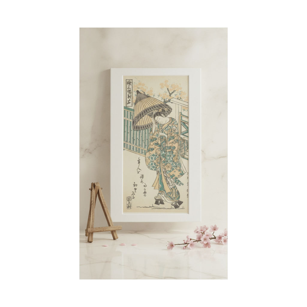 Product Marketing — Young Lady With Parasol — Matte Poster