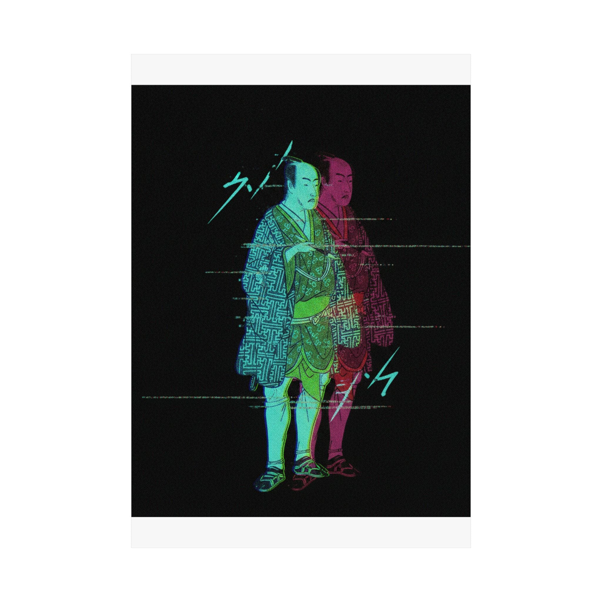 Glitch Culture — The Fourth Matsumoto Koshiro As A Man Dressed In A Short Kimono — Matte Poster