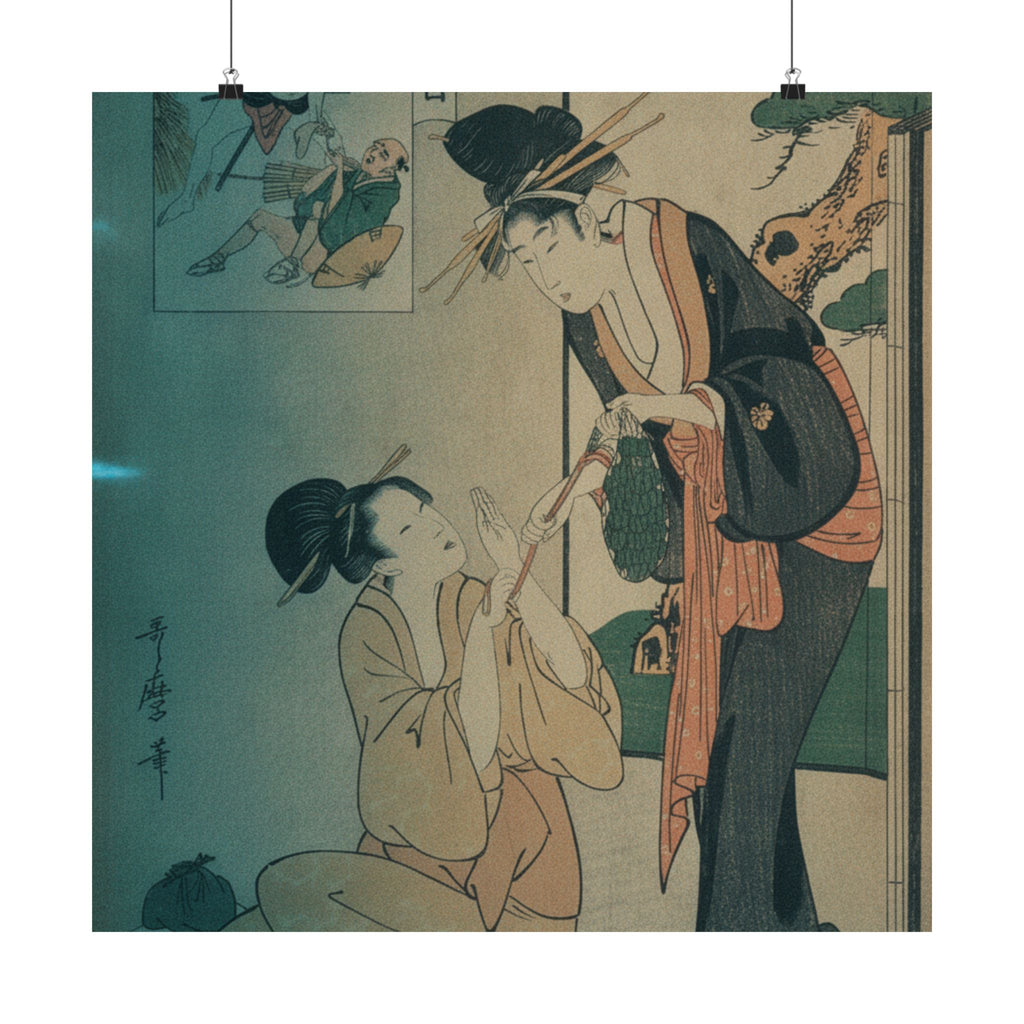 Cinematic — A Woman Snatching A Bag Of Sweetmeats From Her Mother — Matte Poster