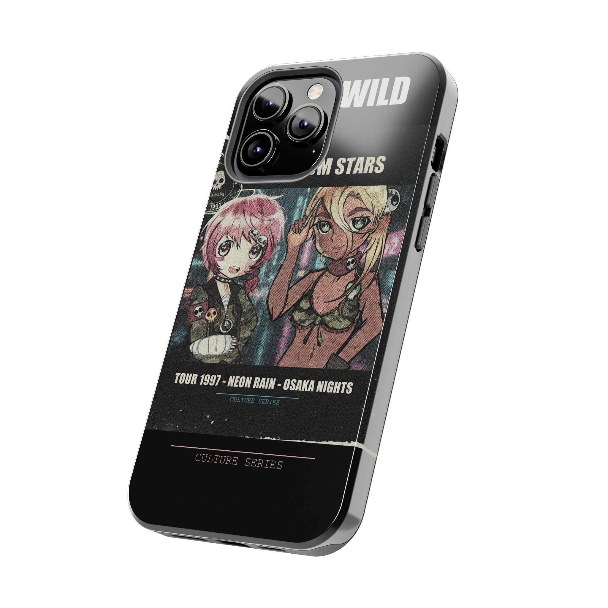 Neon Rain Osaka Nights Anime Tour Poster Phone Case