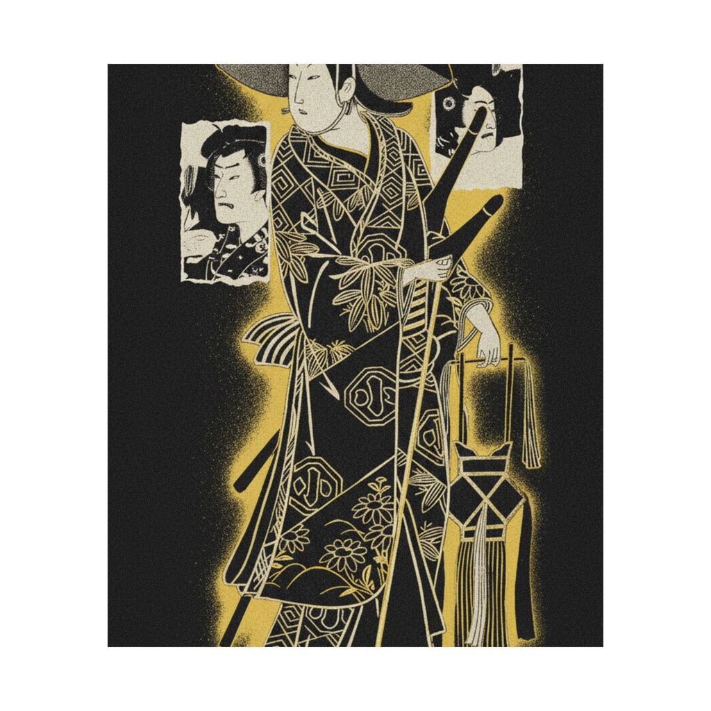 Streetwear Collage — The Actor, Arashi Otohachi, 1695–1769 In An Unidentified Role — Matte Poster