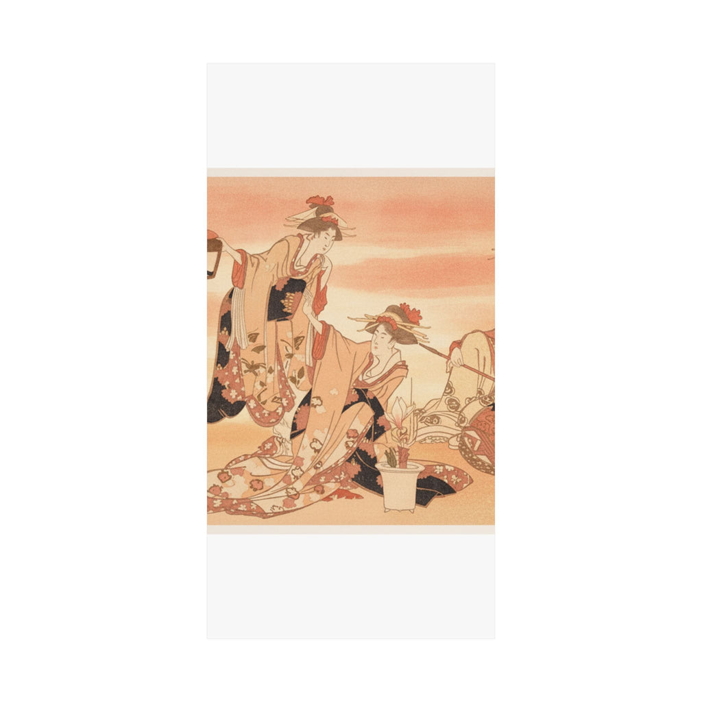 Southern Sunset — Three Young Ladies Visiting Together — Matte Poster