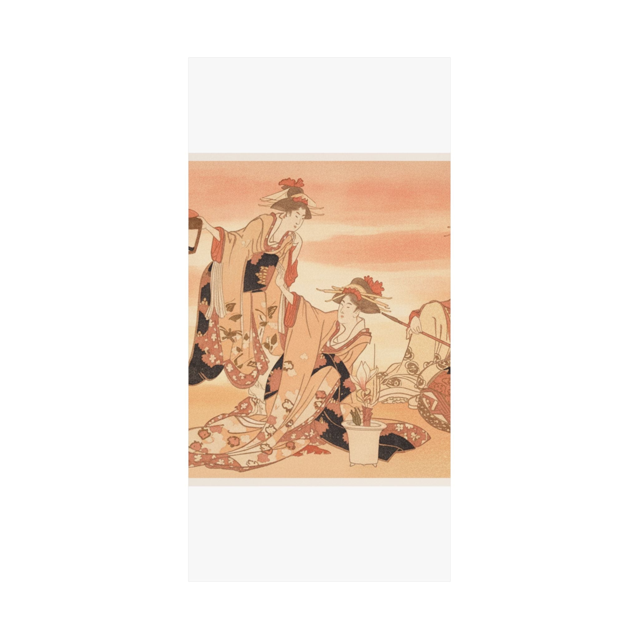 Southern Sunset — Three Young Ladies Visiting Together — Matte Poster