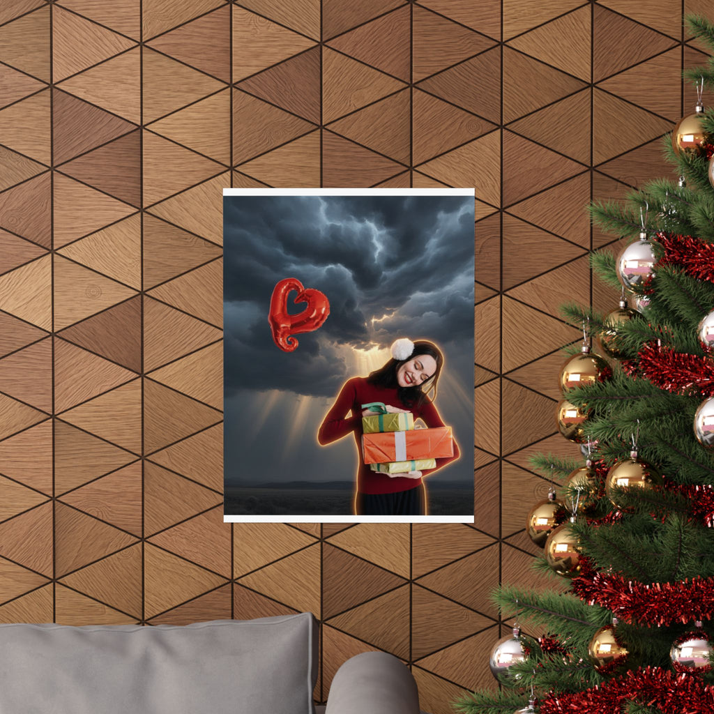 Dramatic Storm — Person — Matte Poster