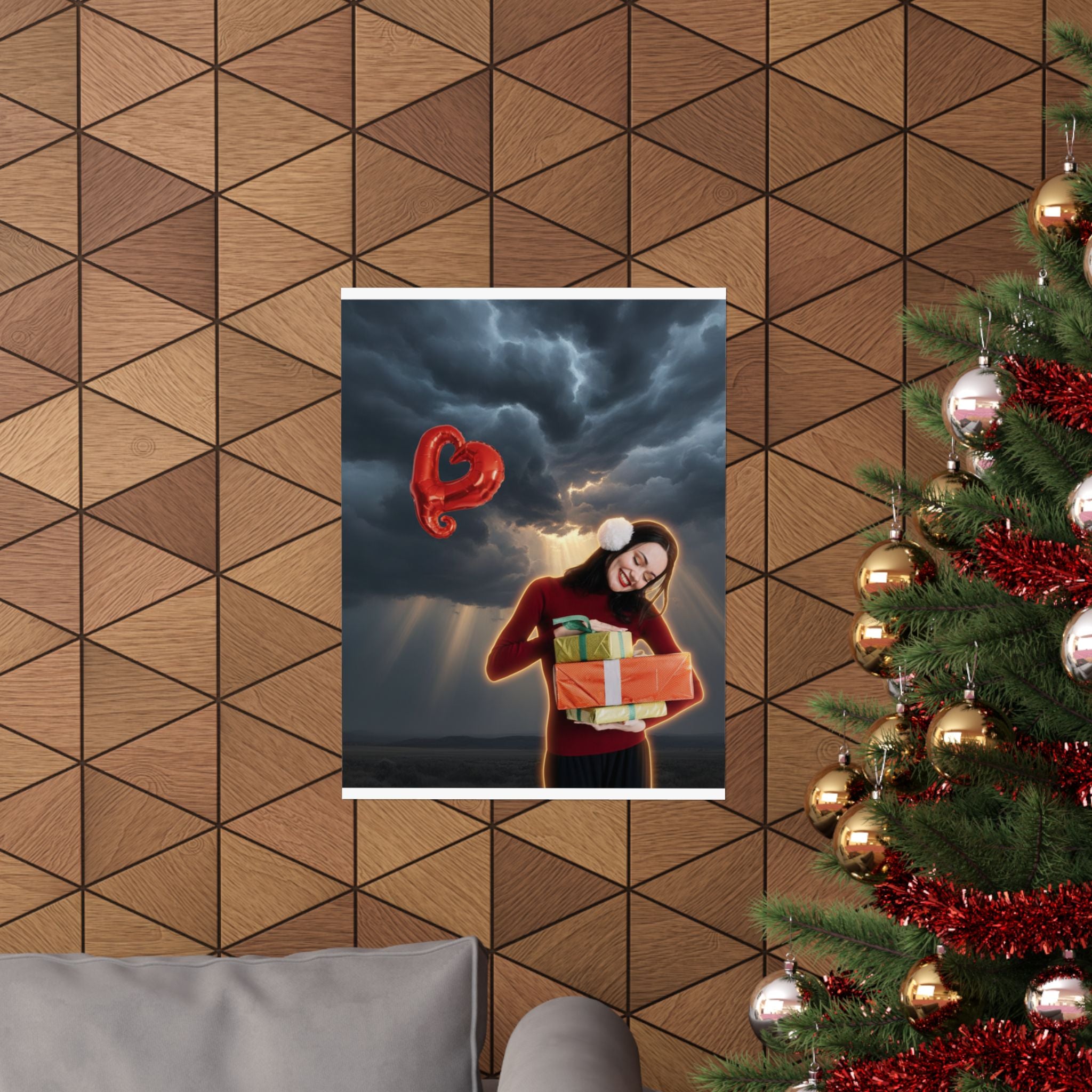 Dramatic Storm — Person — Matte Poster