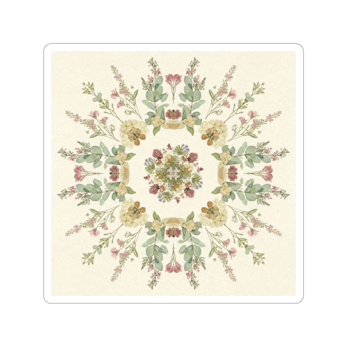 Botanical kiss-cut sticker — product view 3
