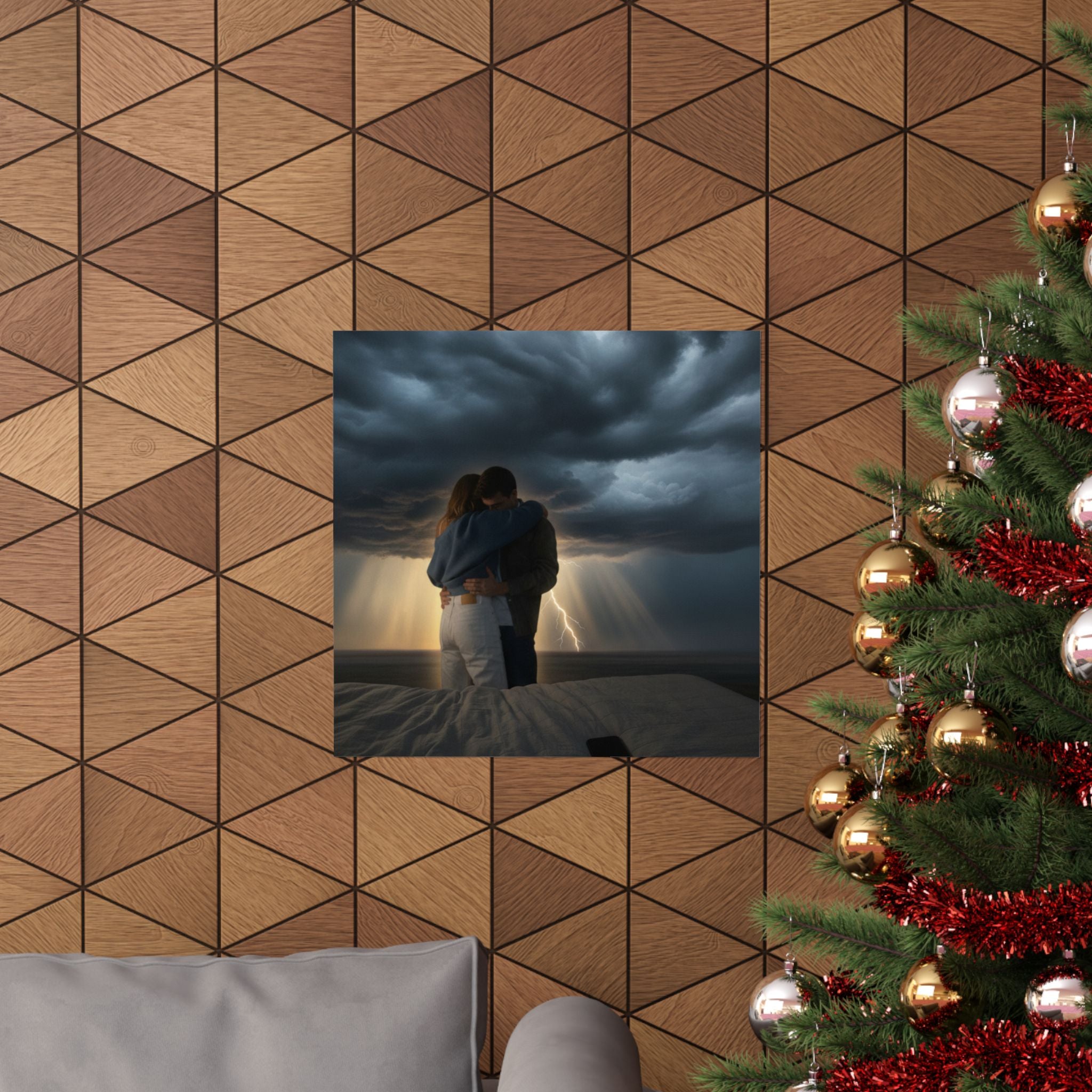 Dramatic Storm — Person — Matte Poster