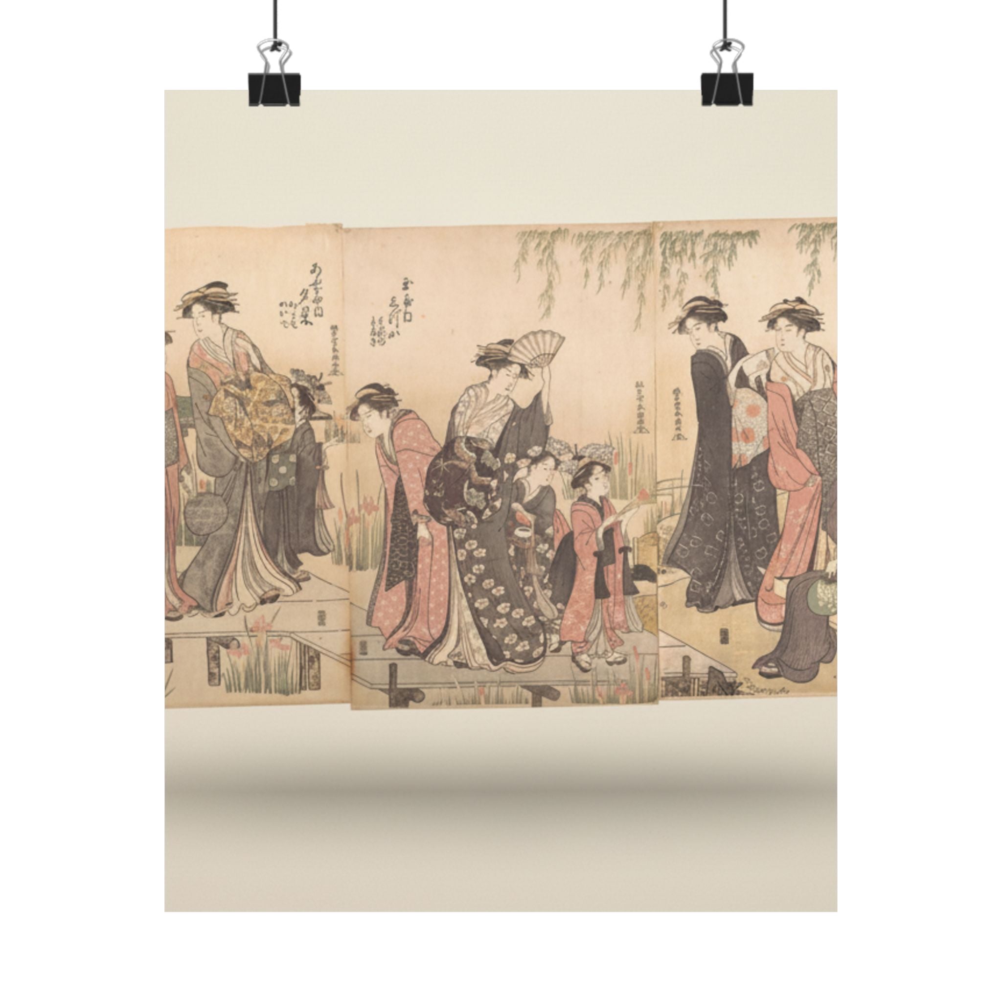 Product Marketing — Courtesans In An Iris Garden — Matte Poster