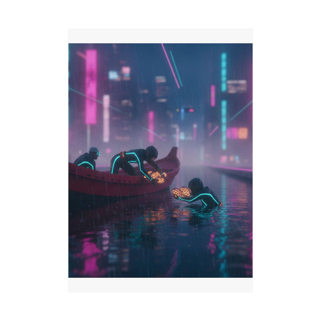Neon Noir — Seishu Awabi-Tori No Zu — Matte Poster