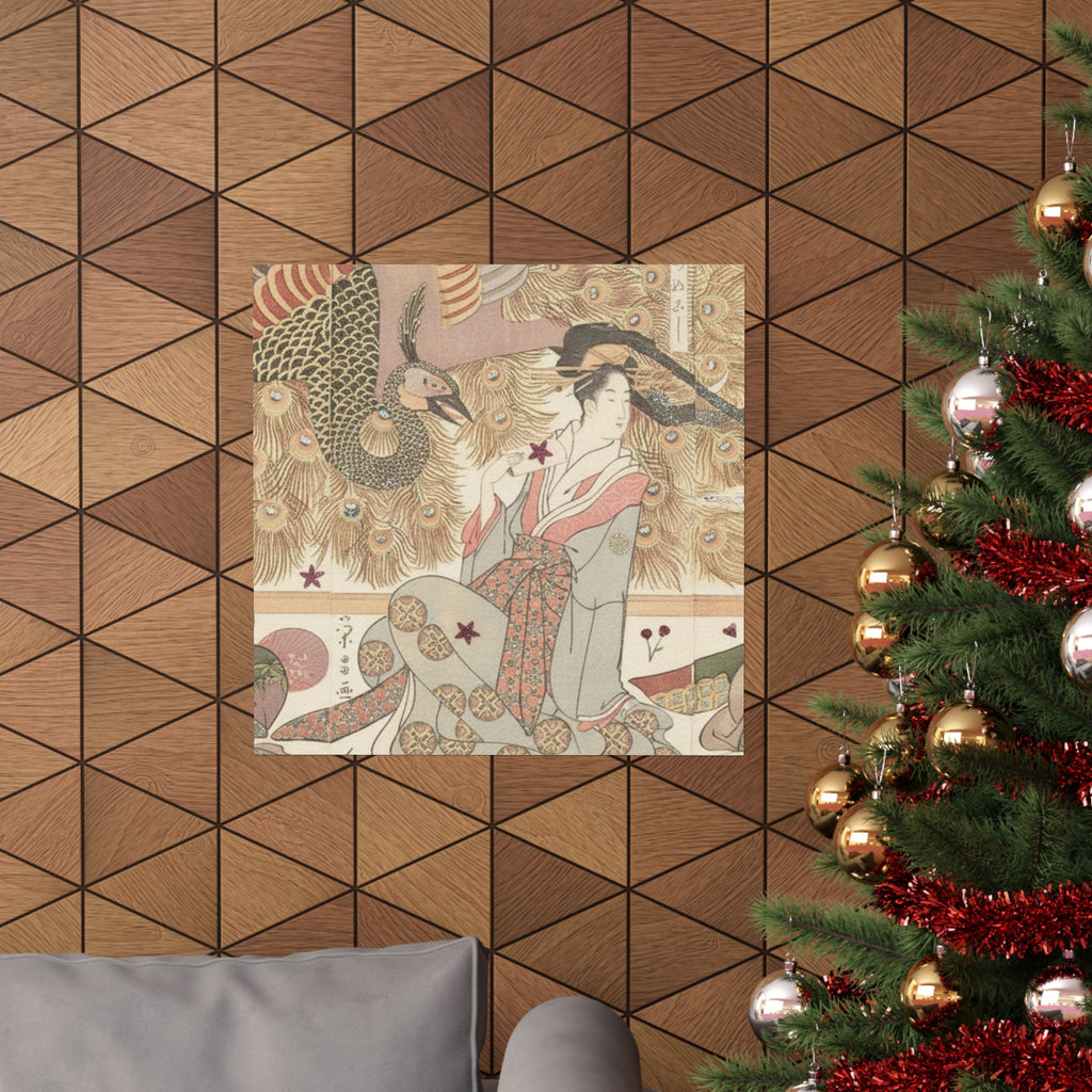 Botanical — Interior Of The House Called Ōgiya — Matte Poster