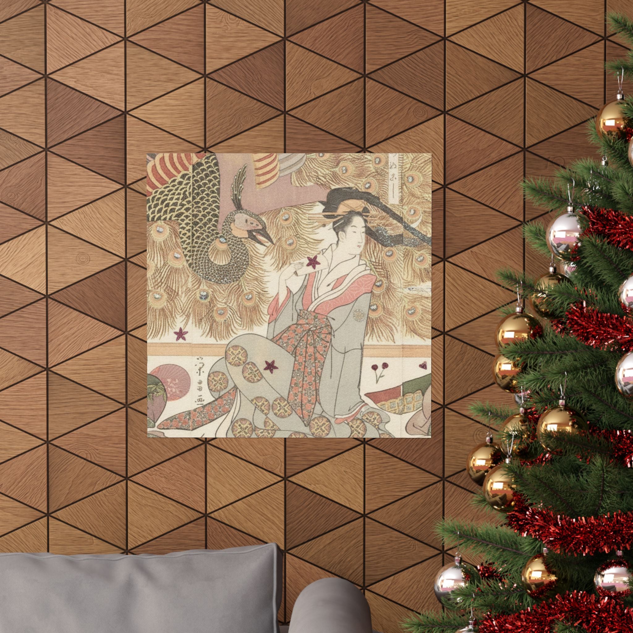 Botanical — Interior Of The House Called Ōgiya — Matte Poster