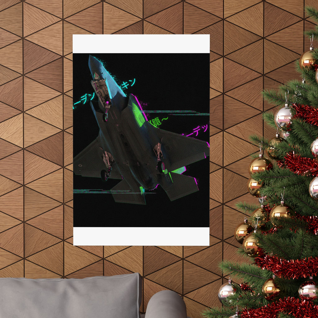 Glitch Culture — Plane — Matte Poster
