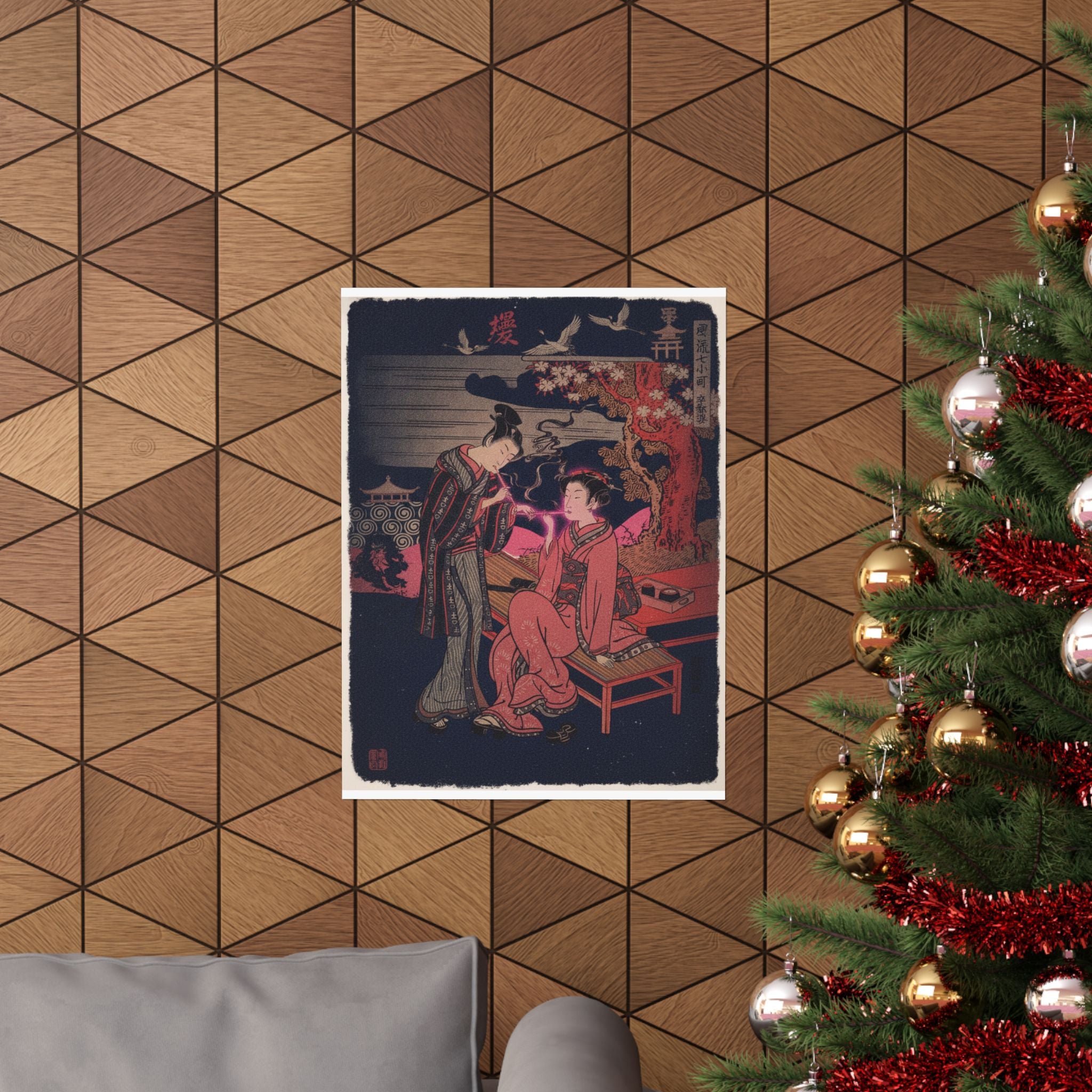 Japanese Street — Sotoba; One Of Seven Komachi — Matte Poster