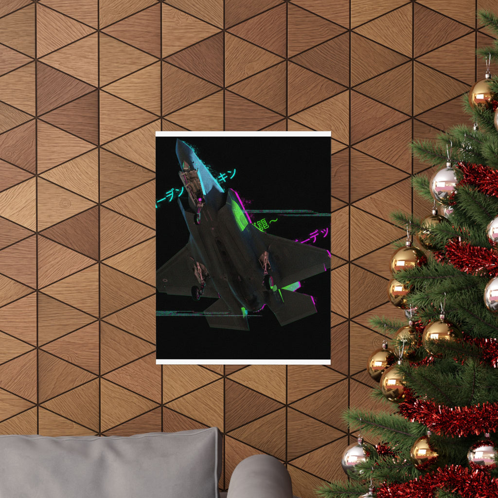 Glitch Culture — Plane — Matte Poster