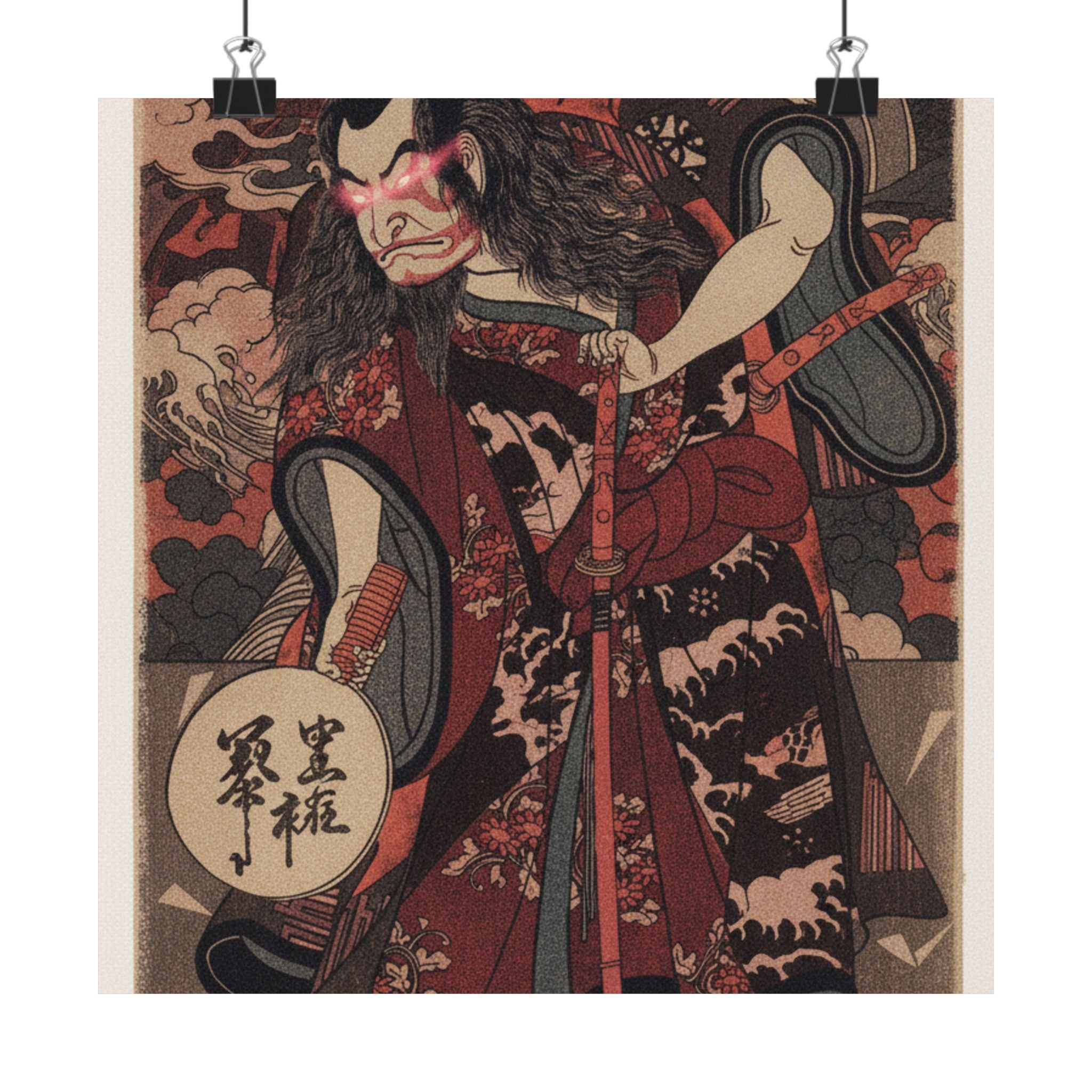 Japanese Street — The First Nakamura Nakazo As A Samurai — Matte Poster