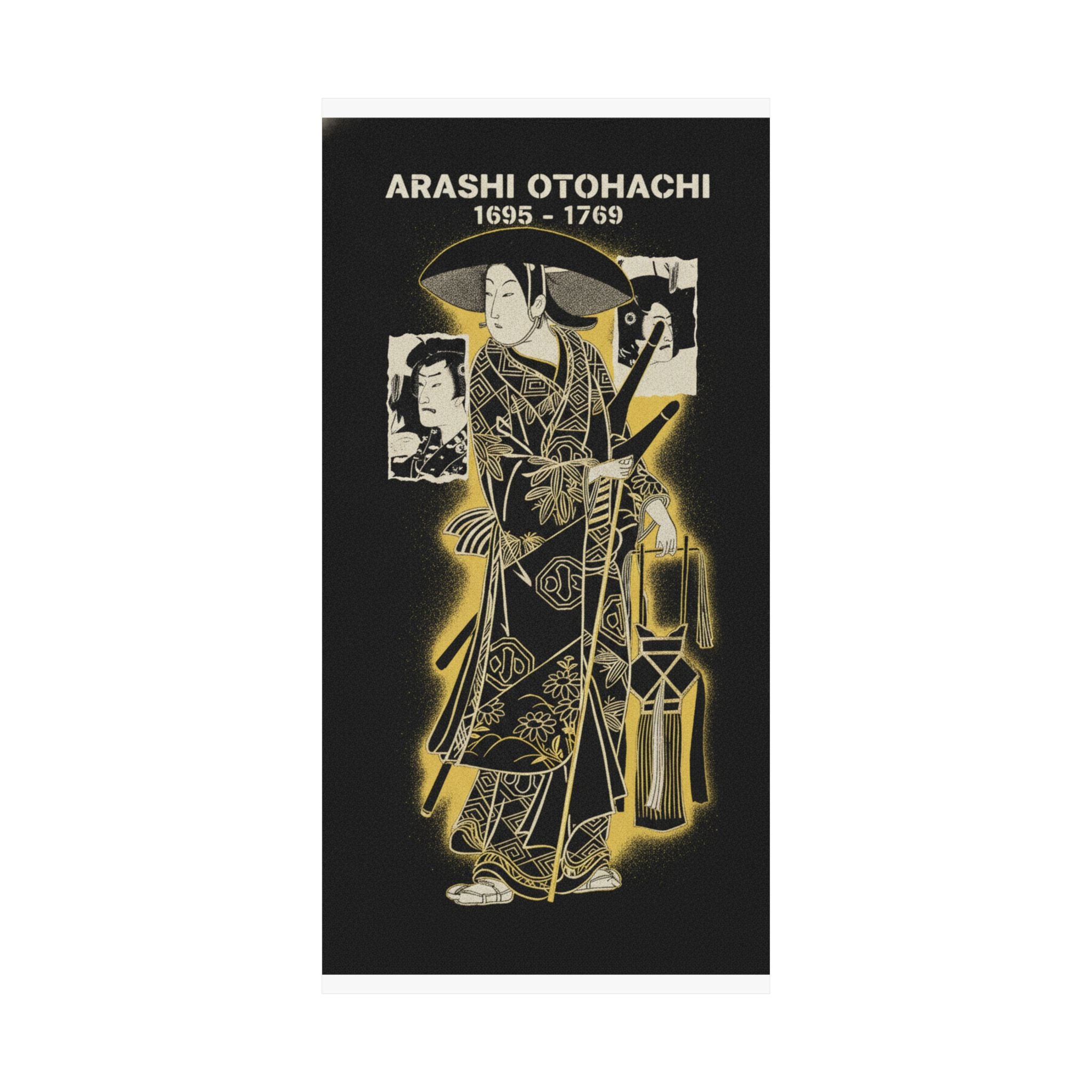 Streetwear Collage — The Actor, Arashi Otohachi, 1695–1769 In An Unidentified Role — Matte Poster