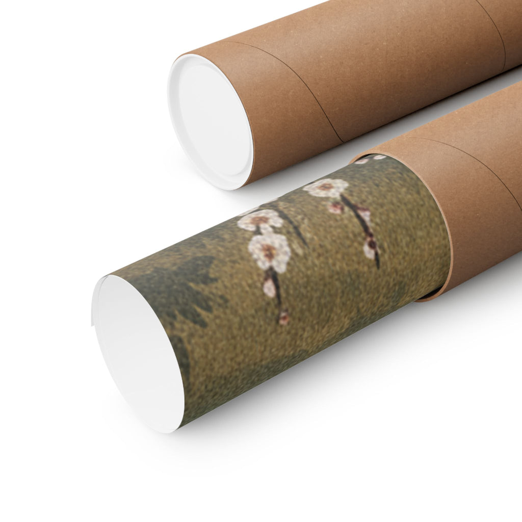 Scenic Nature — Plum Tree In Blossom — Matte Poster