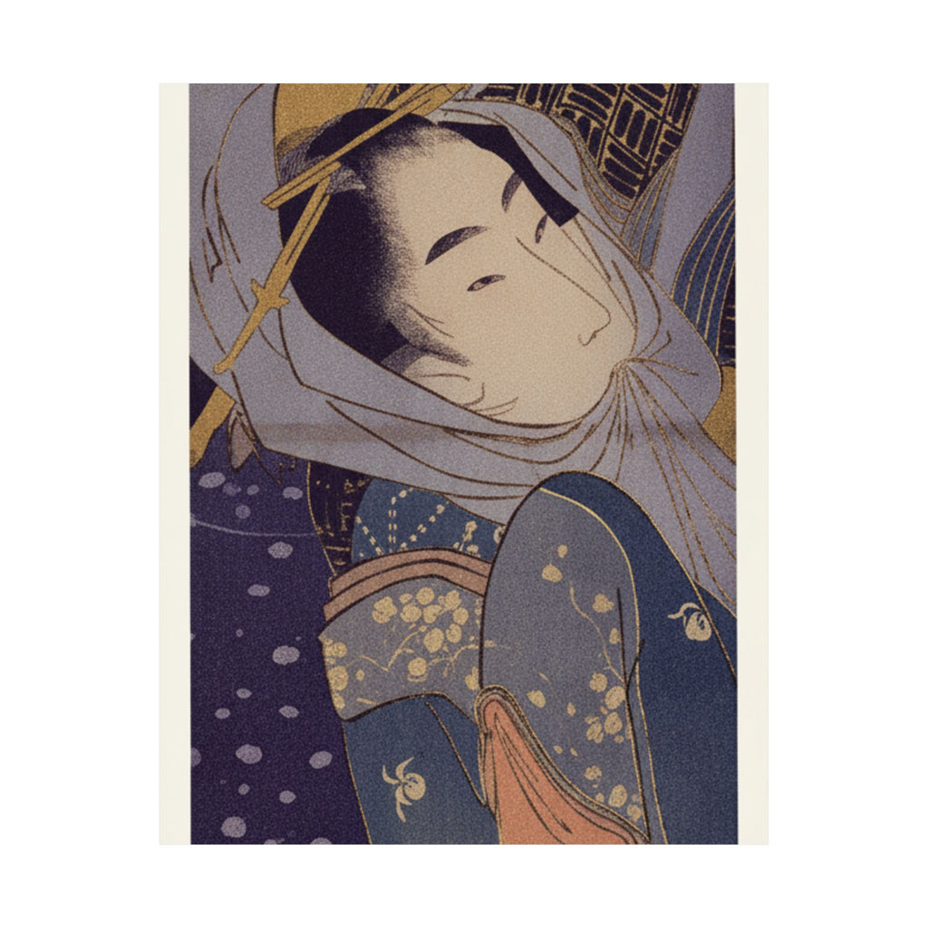 Celestial — Girl And Lover In Snow — Matte Poster