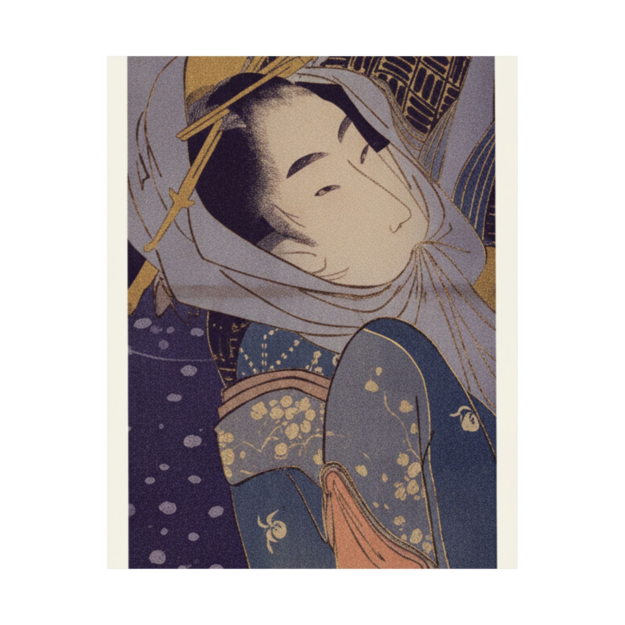 Celestial — Girl And Lover In Snow — Matte Poster