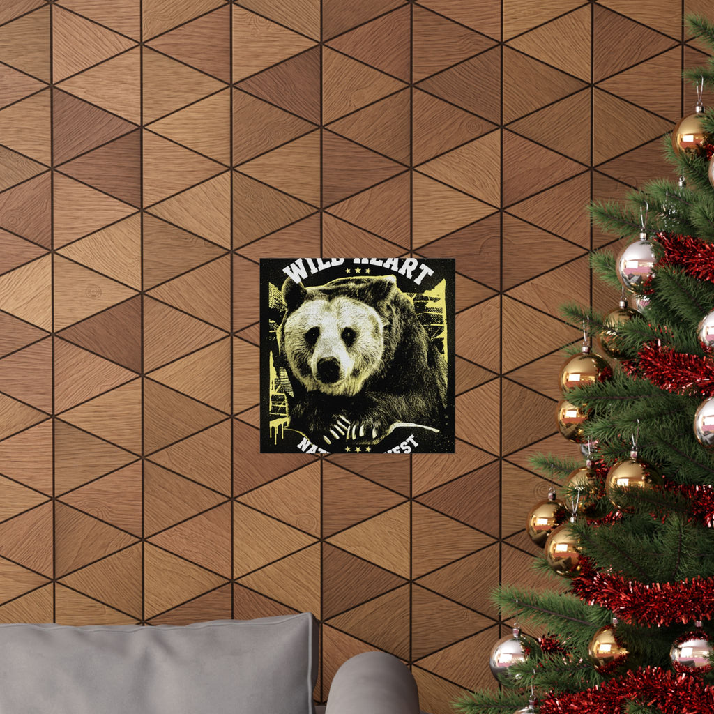 Streetwear Collage — Bear — Matte Poster