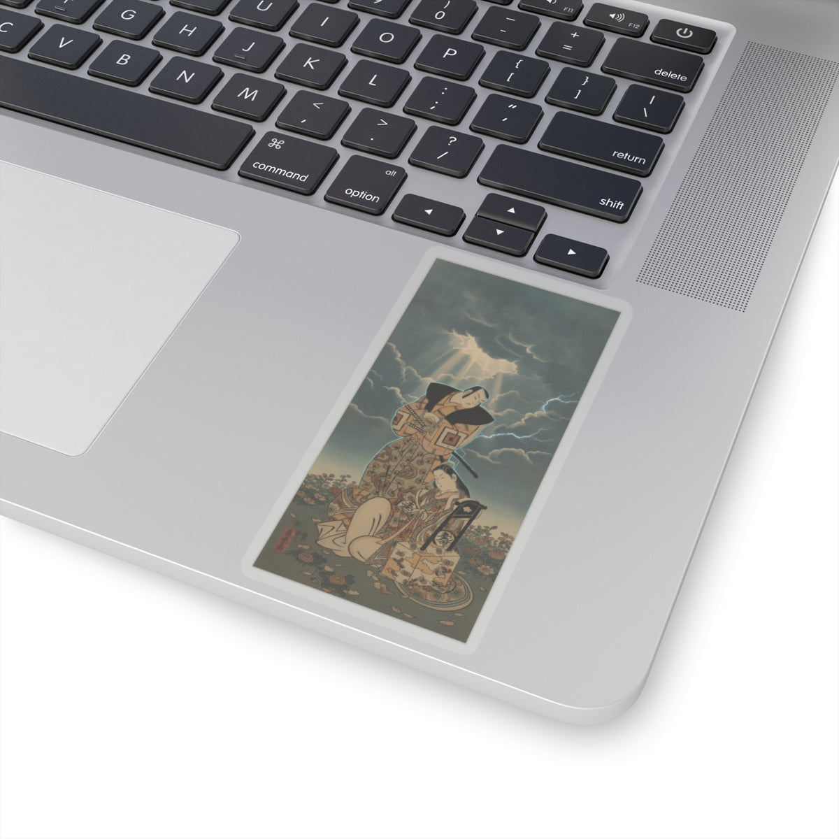 Dramatic Storm — The Actor, Ichikawa Danjuro I, 1660–1704 As A Woman In Unidentified Role — Kiss-Cut Sticker