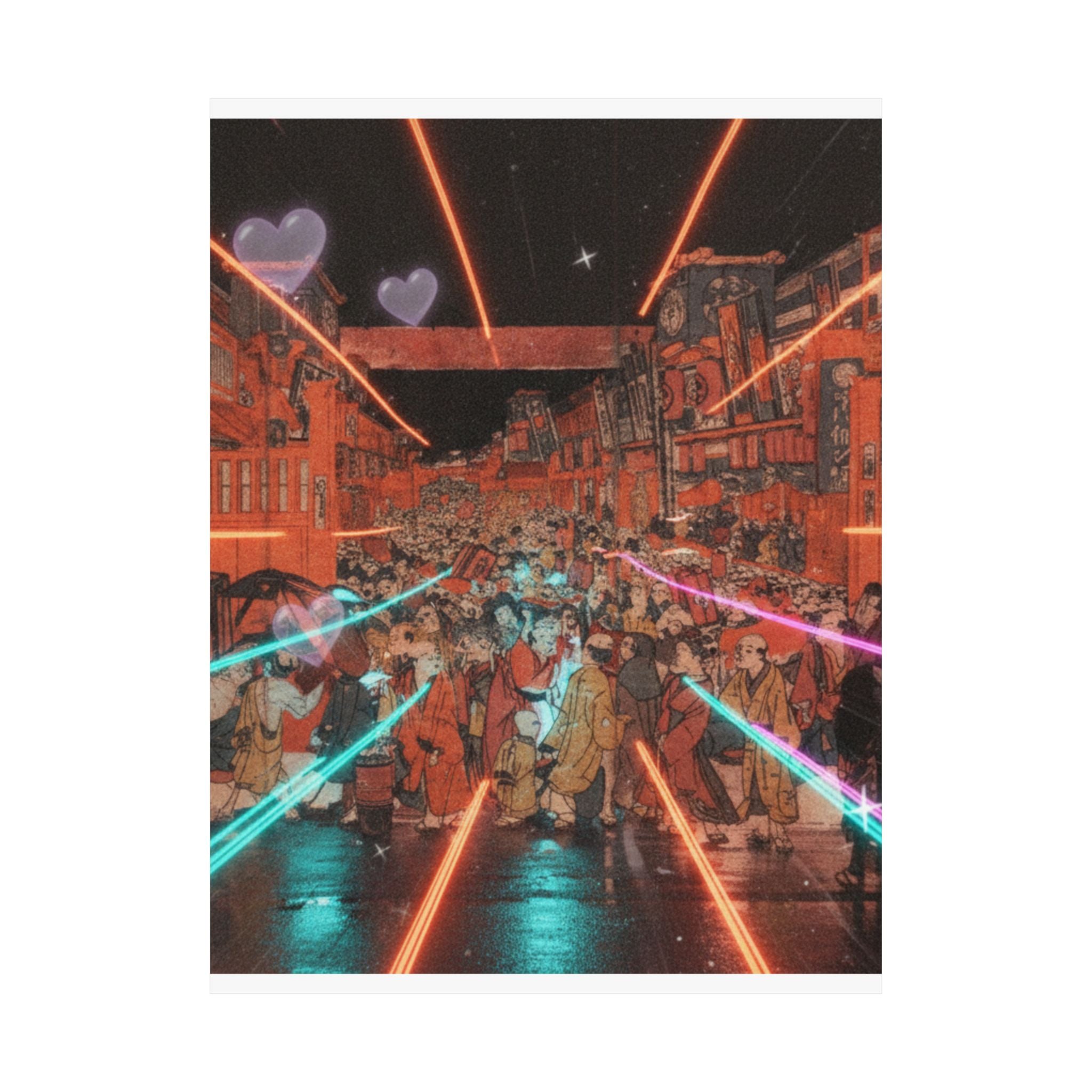 Fast Furious — Sakaichō Fukiyachō Kaomise Yoshibai No Zu — Matte Poster