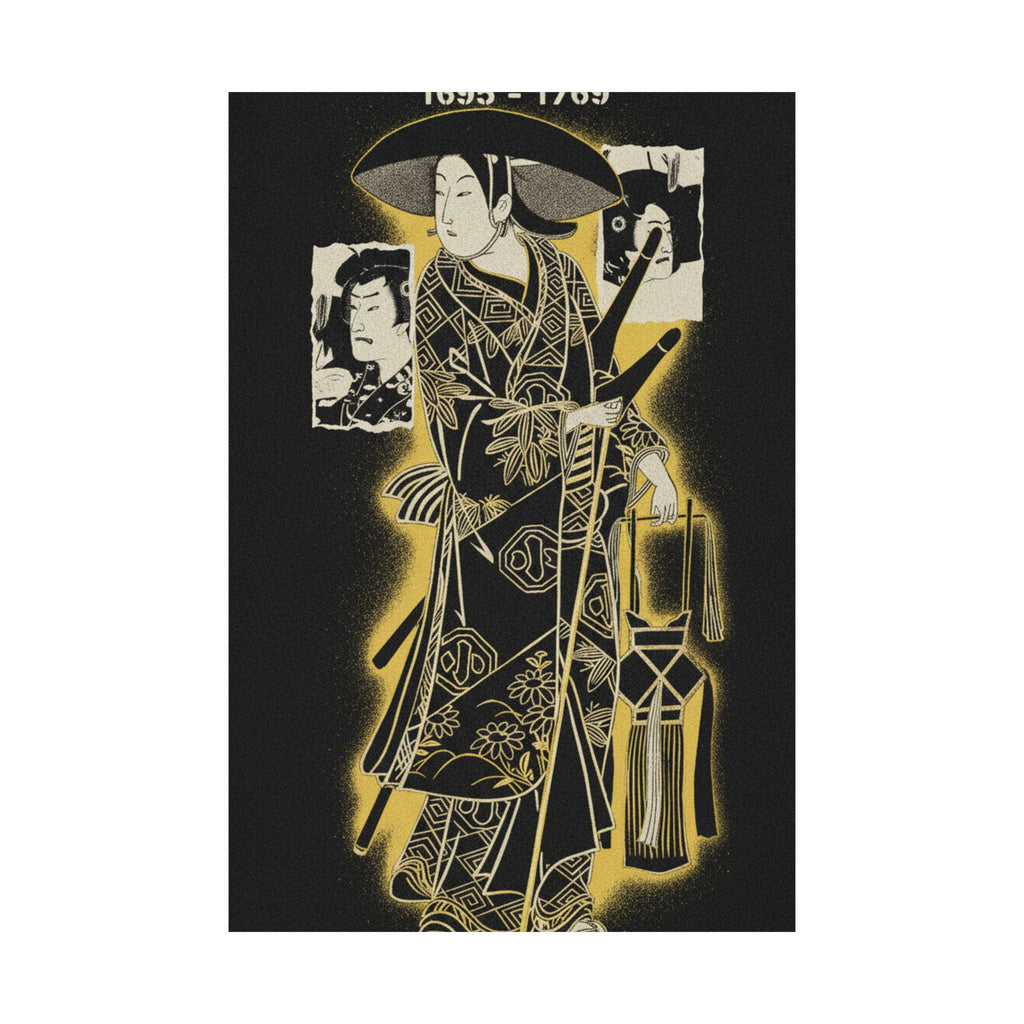 Streetwear Collage — The Actor, Arashi Otohachi, 1695–1769 In An Unidentified Role — Matte Poster