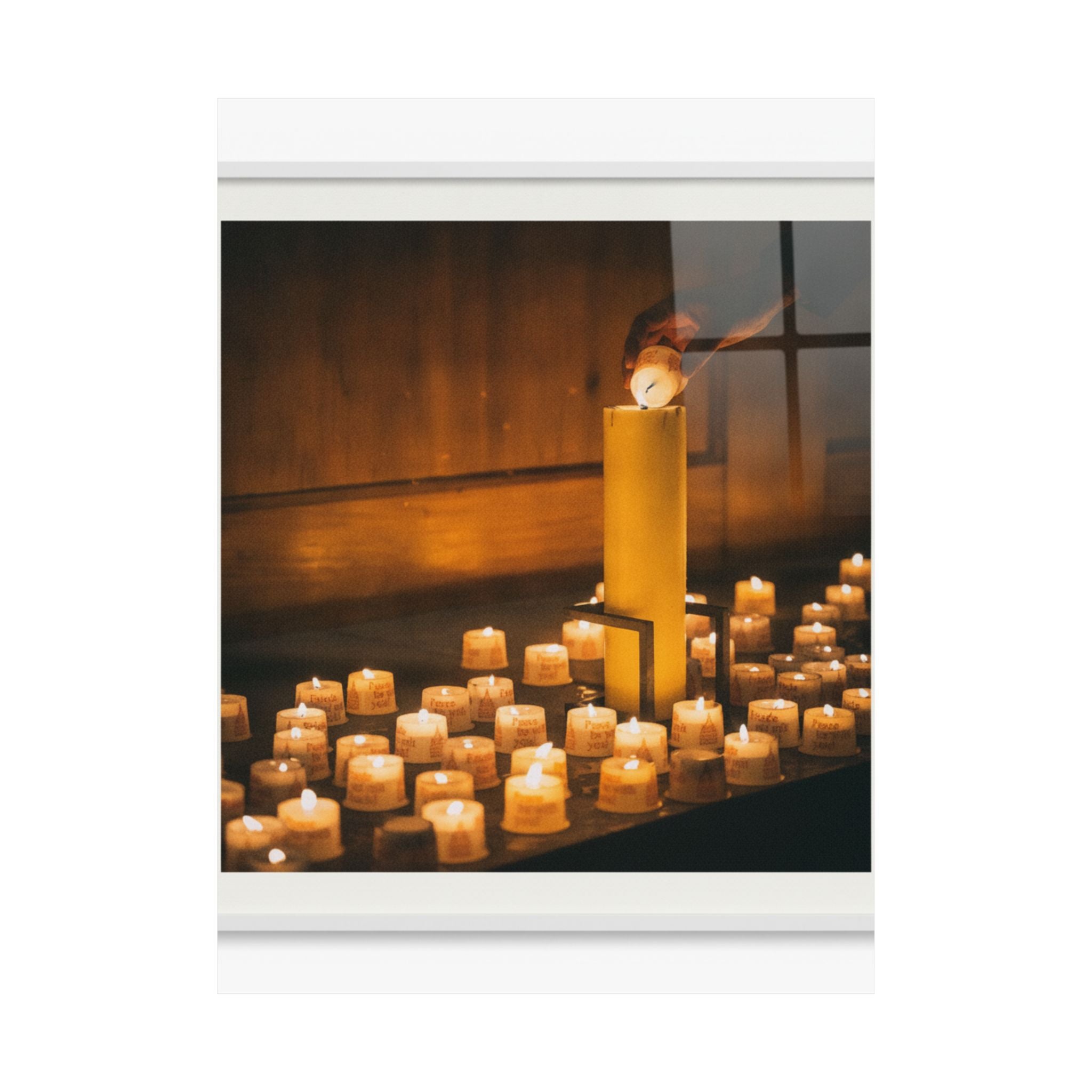 Watercolor — Candle — Matte Poster